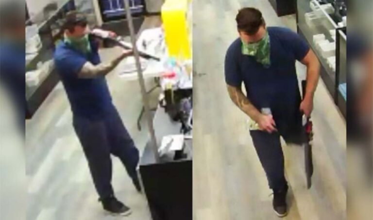 警方正在尋找在愛民頓煙店持槍搶劫的男子