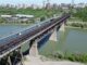 愛民頓 High Level Bridge 橋面與北沙斯卡其萬河景觀