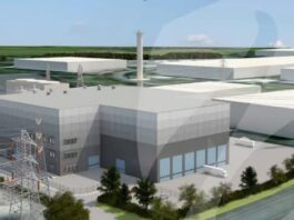 Varme Energy 擬建垃圾轉發電與碳捕集設施模擬圖。