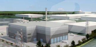Varme Energy 擬建垃圾轉發電與碳捕集設施模擬圖。
