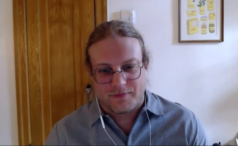 受訪經濟學者Joel Blit視像受訪畫面