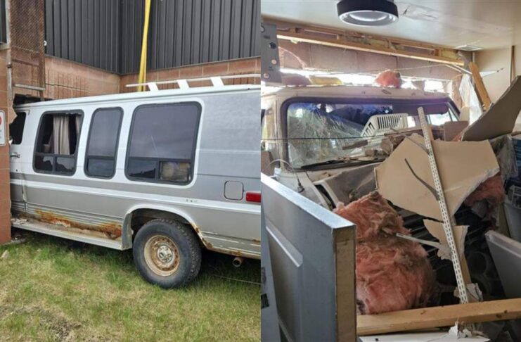 Stony Plain托兒所遭客貨車撞入兼洩氣 18名兒童安全疏散 2成人送院