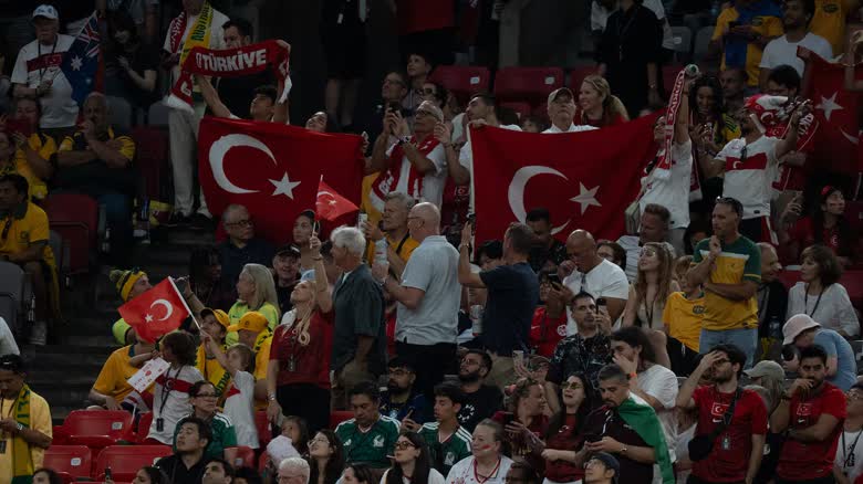 Turkish fans were out in force at B.C. Place.