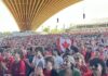 World Cup fans watch Canada's match with Bosnia-Herzegovina, in the PNE Amphitheatre at the FIFA Fan Festival in Vancouver, on Friday, June 12, 2026. THE CANADIAN PRESS/Brieanna Charlebois.