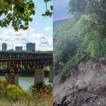暴雨致High Level Bridge西側行人路斜坡受損 愛民頓暫封至少三日