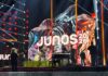 Arkells 與 Grouplove 在 Hamilton 的 Juno Awards 舞台演出。