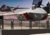 英國航展上展示的第六代戰機原型模型。