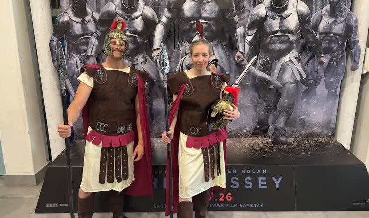 Regina Saskatchewan Science Centre 的 Kramer IMAX Theatre 準備放映《The Odyssey》。