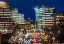 Gatineau 聯邦政府辦公大樓附近交通情況，配合聯邦公務員返辦公室安排報道。
