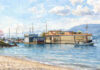 擬建於Vancouver Heritage Harbour Marina的海上水療中心效果圖。