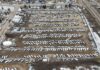 愛民頓新扣押車場的航拍畫面
