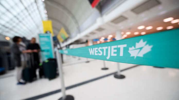 WestJet客機。