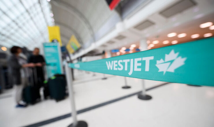 WestJet客機。