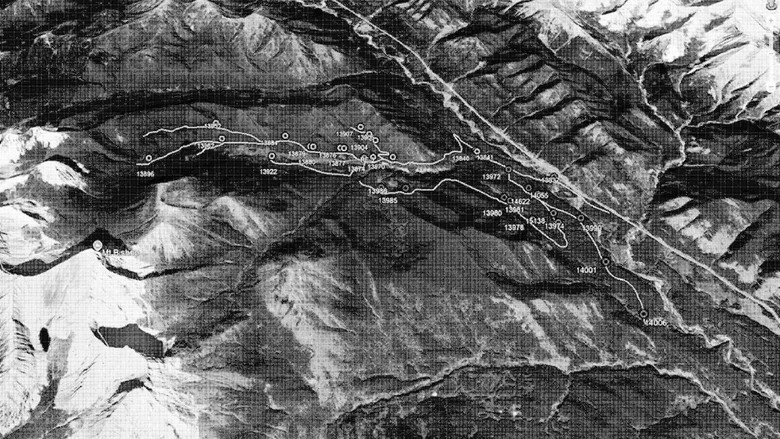 A map of potential bridge sites.