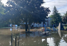 Niagara-on-the-Lake一所社區設施受水浸影響。