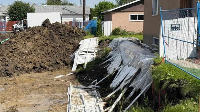 愛民頓暴雨後infill工地沖蝕 鄰近住戶促檢視施工安全