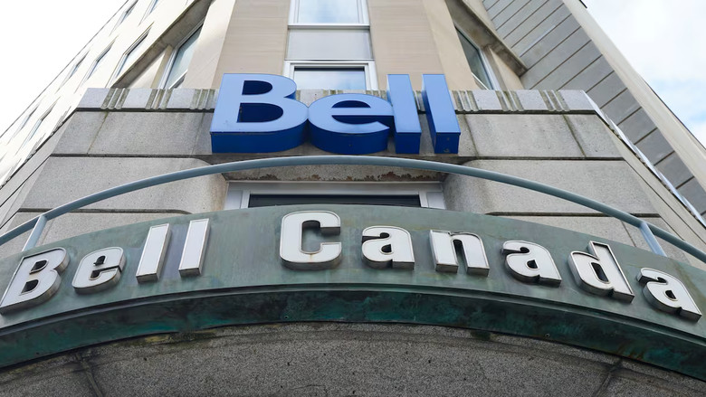 Bell Canada signage seen on a building.