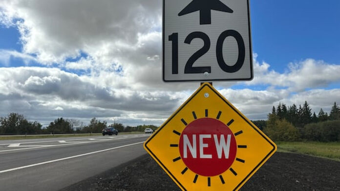 Highway 2 近 Leduc 時速試驗初步碰撞數字下降