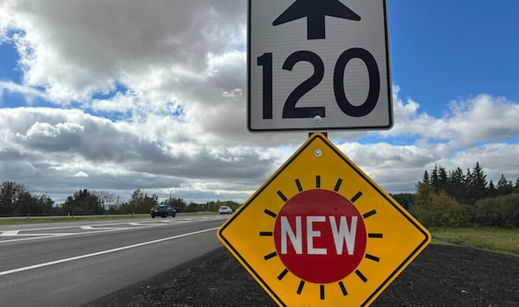 Highway 2 近 Leduc 時速試驗初步碰撞數字下降