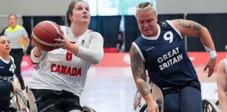加拿大女子輪椅籃球隊雙加時險勝英國　世錦賽小組五連勝