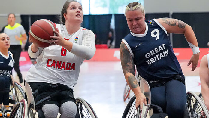 加拿大女子輪椅籃球隊雙加時險勝英國　世錦賽小組五連勝