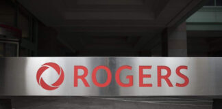 2019年9月30日，多倫多Rogers辦公室標誌。資料圖片，並非新收費生效現場。圖片來源：Global News。