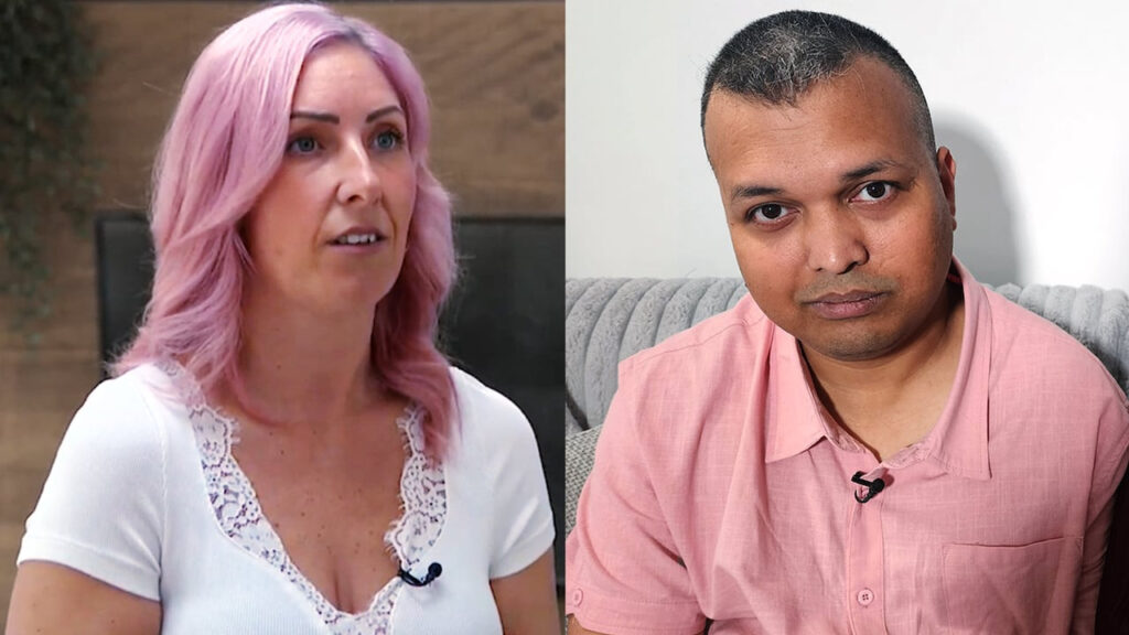 Samantha Bradshaw（左）及Asif Mohammed向CBC講述冒充銀行騙案經歷。圖片來源：CBC／Nelisha Vellani。
