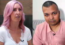 Samantha Bradshaw（左）及Asif Mohammed向CBC講述冒充銀行騙案經歷。圖片來源：CBC／Nelisha Vellani。