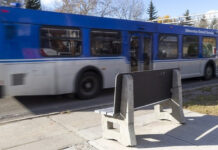 A bus station located on 97 Street from 120 Avenue on Wednesday, October 14, 2026 in Edmonton.