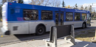 A bus station located on 97 Street from 120 Avenue on Wednesday, October 14, 2026 in Edmonton.