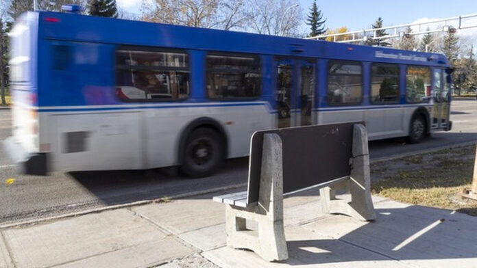 A bus station located on 97 Street from 120 Avenue on Wednesday, October 14, 2026 in Edmonton.
