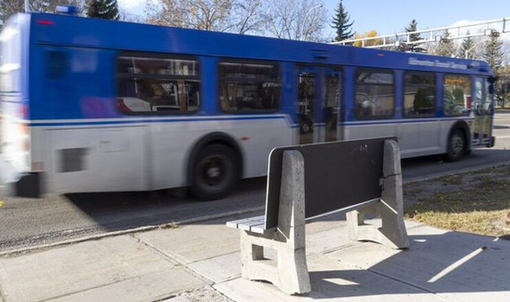 A bus station located on 97 Street from 120 Avenue on Wednesday, October 14, 2026 in Edmonton.