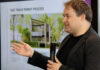 Greg Whistance-Smith, Project architect with City of Edmonton's Infrastructure Services leads a panel discussion about infill housing at Edmonton's Stanley Milner Library, Thursday Oct. 15, 2026. Photo by David Bloom