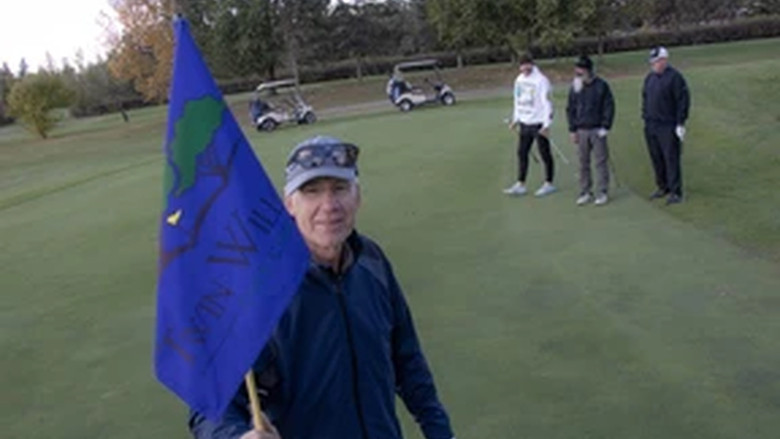 Superintendent Ed Sims played out the 18th hole on the final day of operations at Twin Willows Golf Club. The public golf course on 137 Ave and 156 Street has been in the family for 61 years.