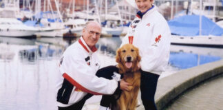 圖片來源：B.C. Sports Hall of Fame／CBC。After a meeting in a broom closet, Doug and Diane Clement, seen here in an undated photo, co-founded Richmond's Kajaks Track and Field Club in 1961.
