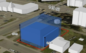 Developer Kunj Investment had asked the city to up-zone a lot at 9941 150 Street NW, to allow a four-storey medium-scale development with a maximum height of 16 metres. Photo by Supplied / City of Edmonton